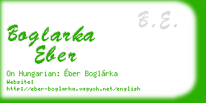 boglarka eber business card